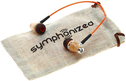 Symphonized Premium Wooden Earphones Wired (3.5mm Jack) Deep Bass Sound, 3D Sound, Microphone Volume Control, 90% Noise Cancelling for Type C Devices. Earphones for Android