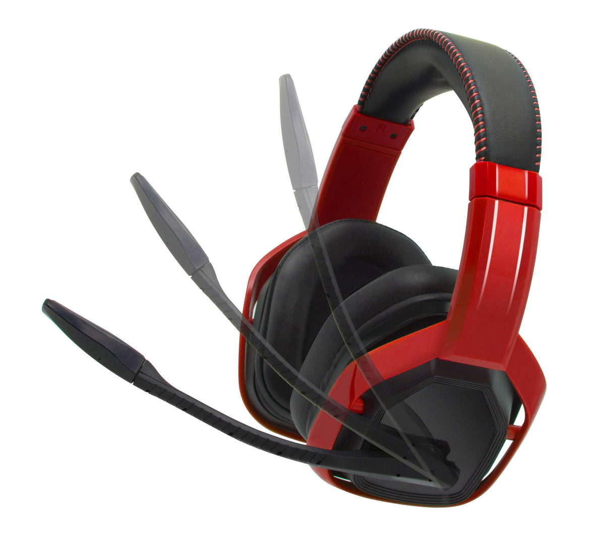 Amazon Basics USB Pro Gaming Headset with Microphone for PC, Red