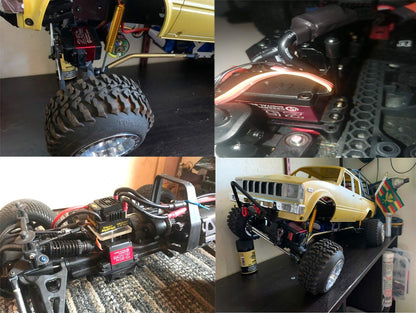 ZOSKAY Servo High Torque Metal Gear Standard Digital Servo 25KG/0.13S 6.8V for 1/8 1/10 RC Cars (Control Angle 180)