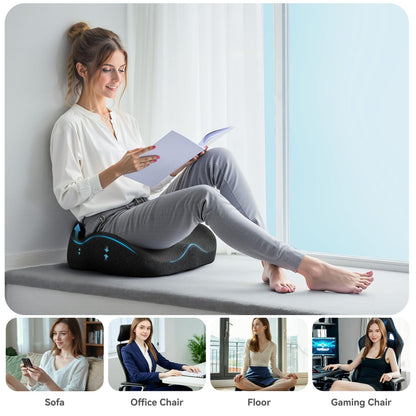 CXC Memory Foam Cushions for Office Chair – Pressure Relief Seat Cushion for Desk Chair, Car, Wheelchair, Hip & Tailbone Pain Relief Cushion for Lxx`ong Sitting, Non-Slip (Black - 3D Breathable Mesh)