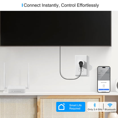 EIGHTREE Smart Plug, Smart Plugs That Work with Alexa and Google Home, Compatible with SmartThings, Smart Outlet with WiFi Remote Control and Timer Function, 2.4GHz Wi-Fi Only, 4 Packs