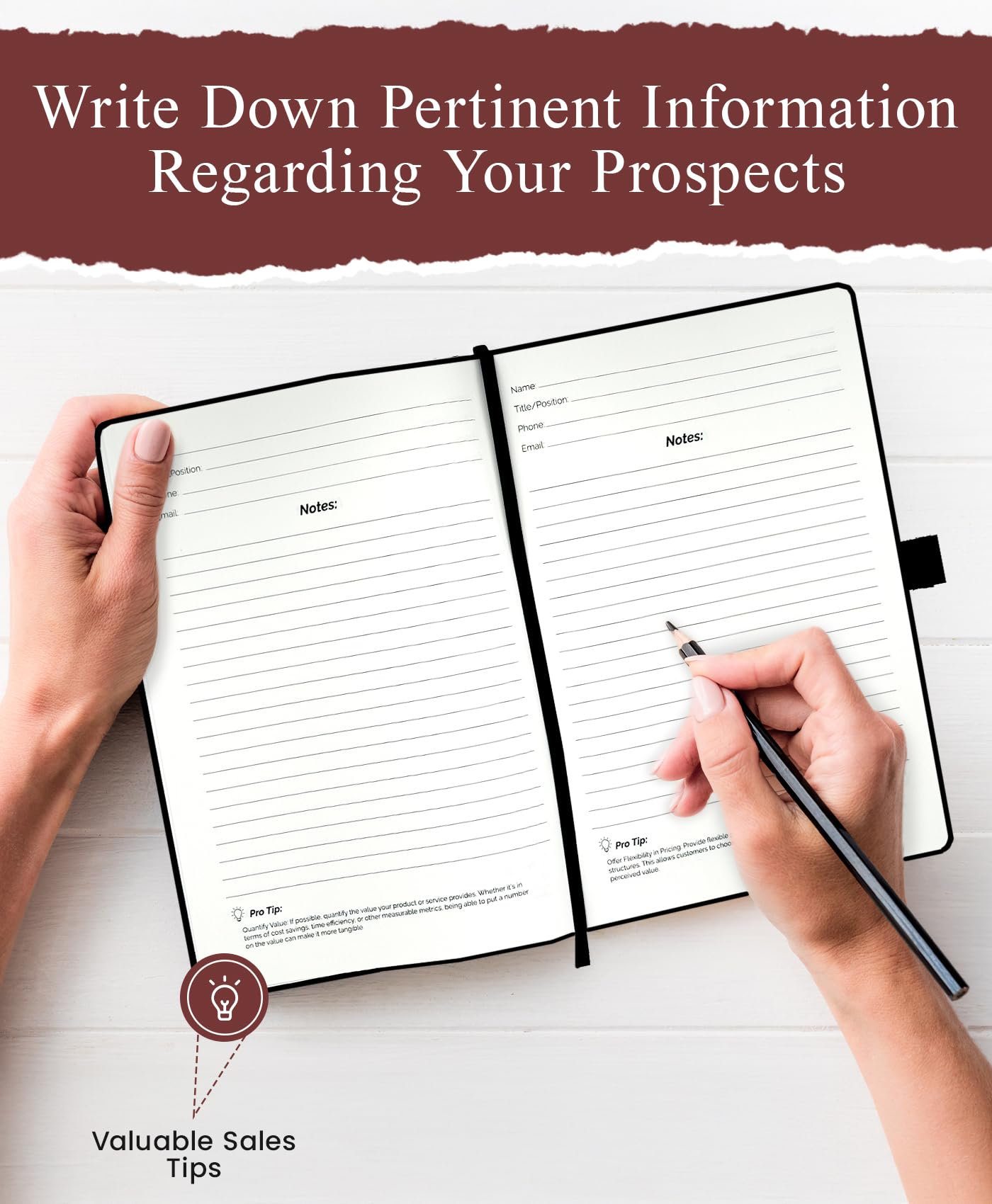 The Closer's Notebook: Sales Journal & CRM Notebook for Sales Reps, Sales man tracking, Prospecting, follow up notebook, Overcoming objections, Goal setting planner & Sales Log book