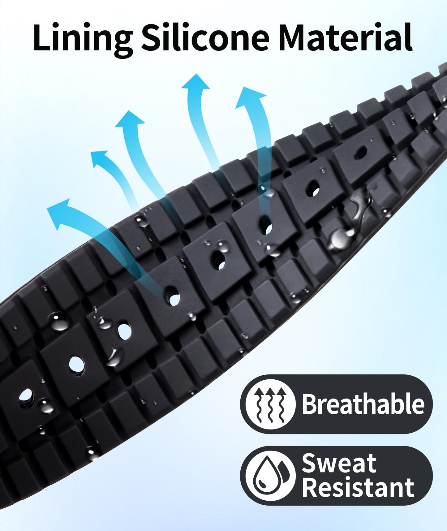 BINLUN Nylon Silicone Watch Bands 18mm 19mm 20mm 21mm 22mm Quick Release Canvas Rubber Hybrid Watch Strap Replacement Watchband for Men Women 9 Colors Silver/Black Buckle(Khaki-Black,20mm)