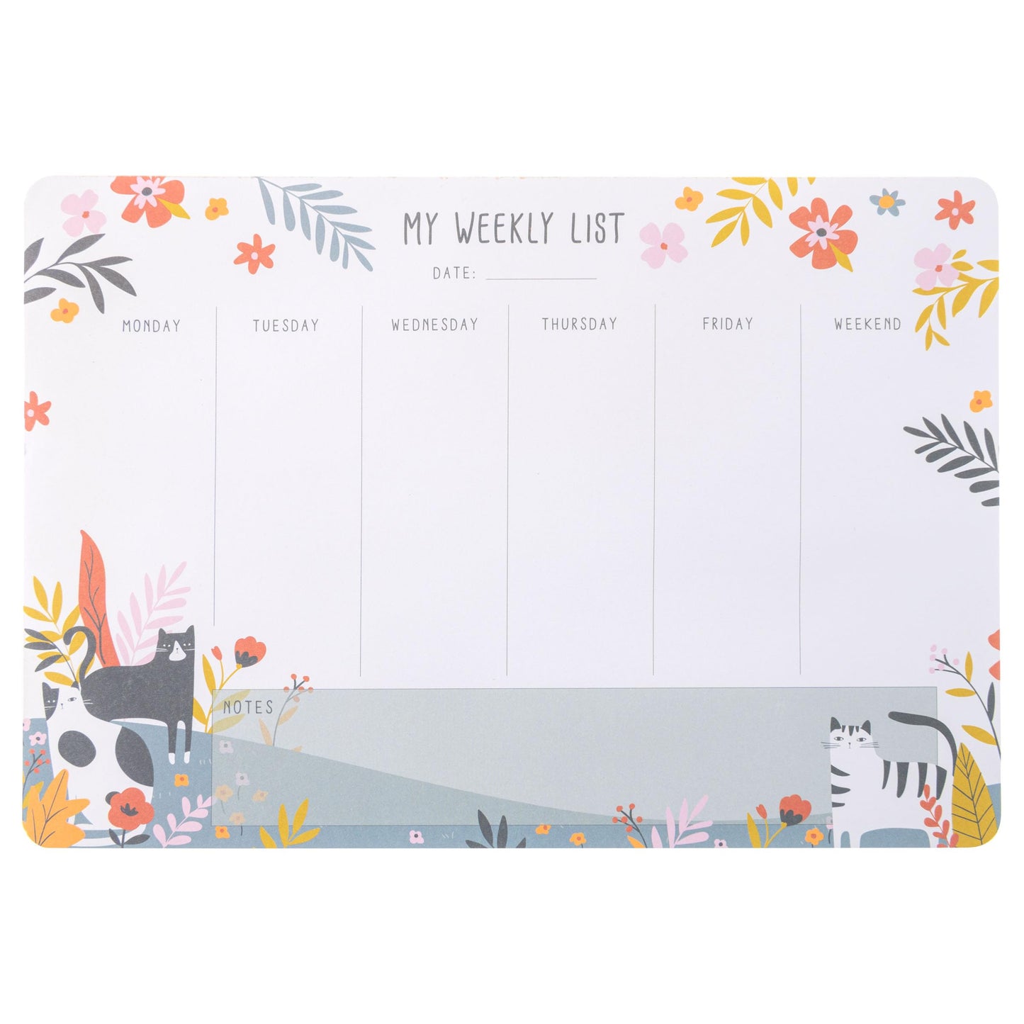 Karma Tear Off Notepad - 54 Undated Weekly Sheets Daily To Do List, Desk Planner