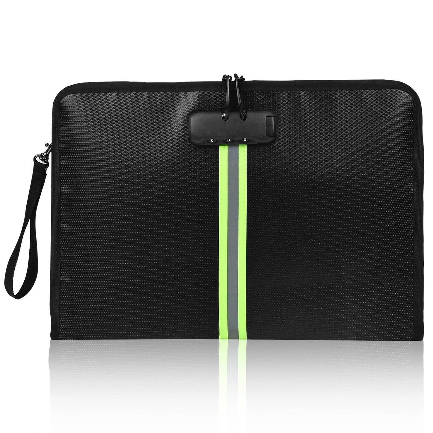 5200℉ Fireproof Waterproof Document Bag (34x24x2.8cm), Safe Fireproof Money Bag with Digital Combination Lock for Documents,Passports,Cash,Valuables