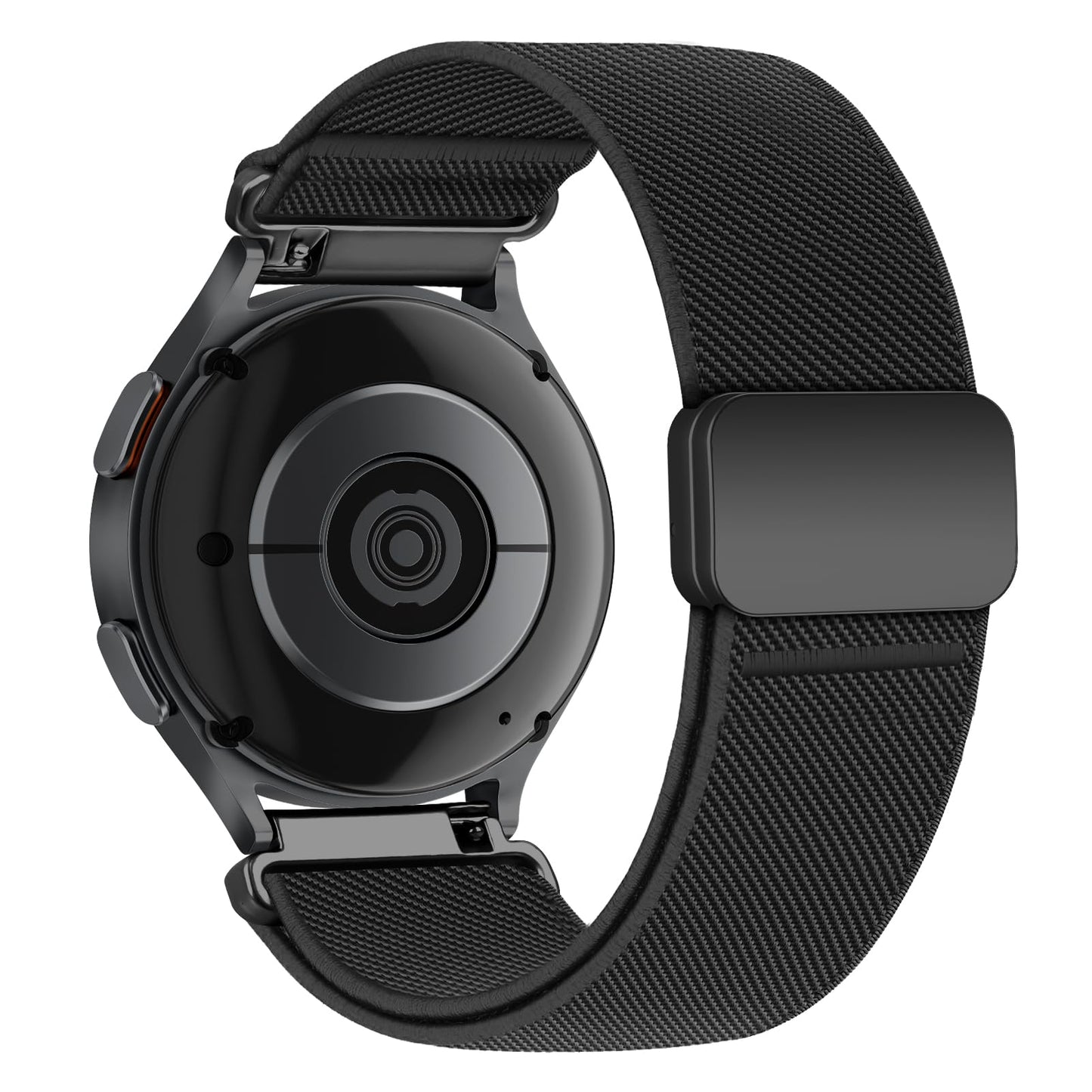 Magnetic Elastic Bands for Samsung Galaxy Watch 7/6/5/4/FE 40mm 44mm/Galaxy Watch 6 Classic 43 47mm/5 Pro 45mm/4 Classic 42 46mm/Active 2, 20mm Wristband Stretchy Nylon Sport Strap Men Women