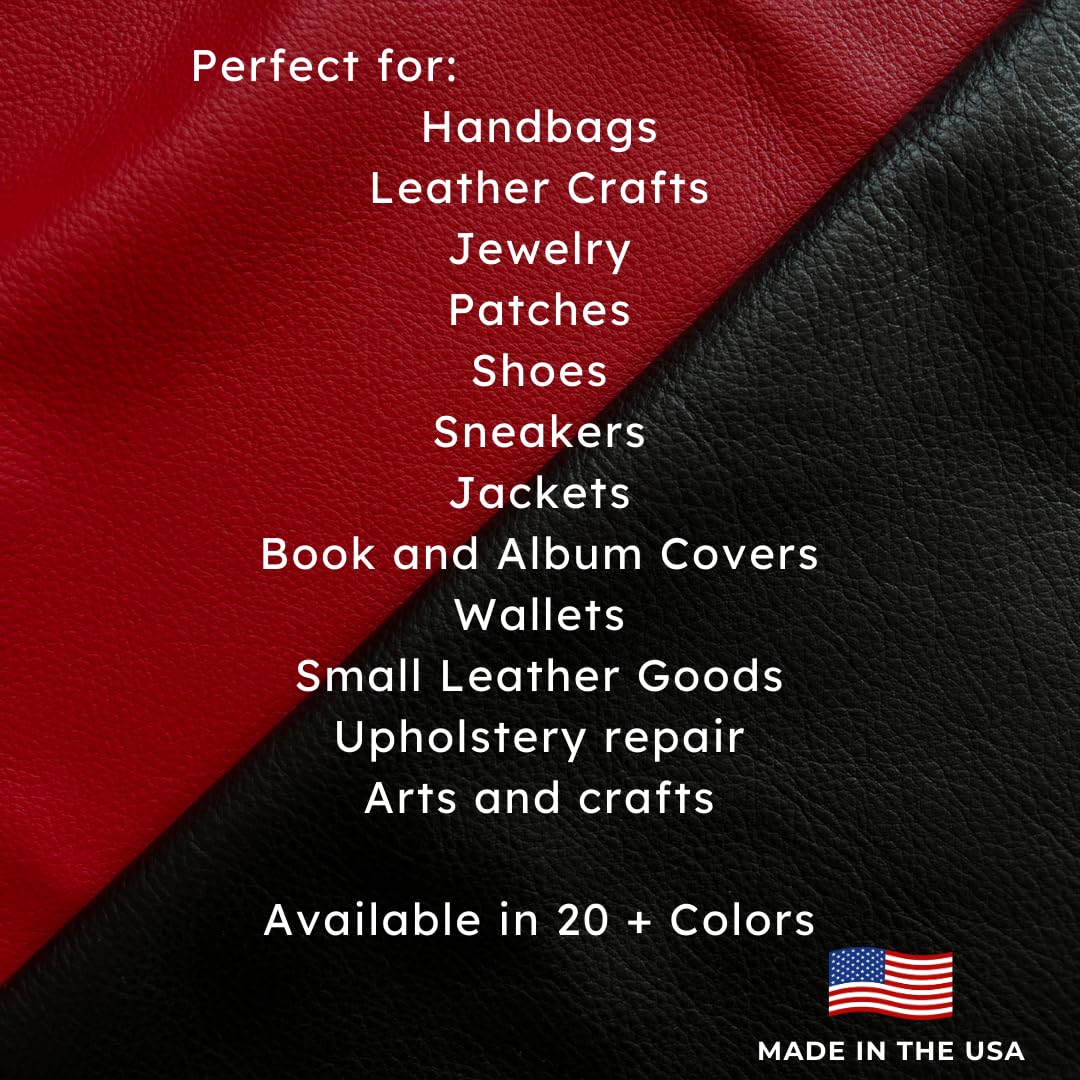 Natural Grain Cow Leathers: 12'' x 12'' Pre-Cut Leather Pieces (Off White, 1 Piece)