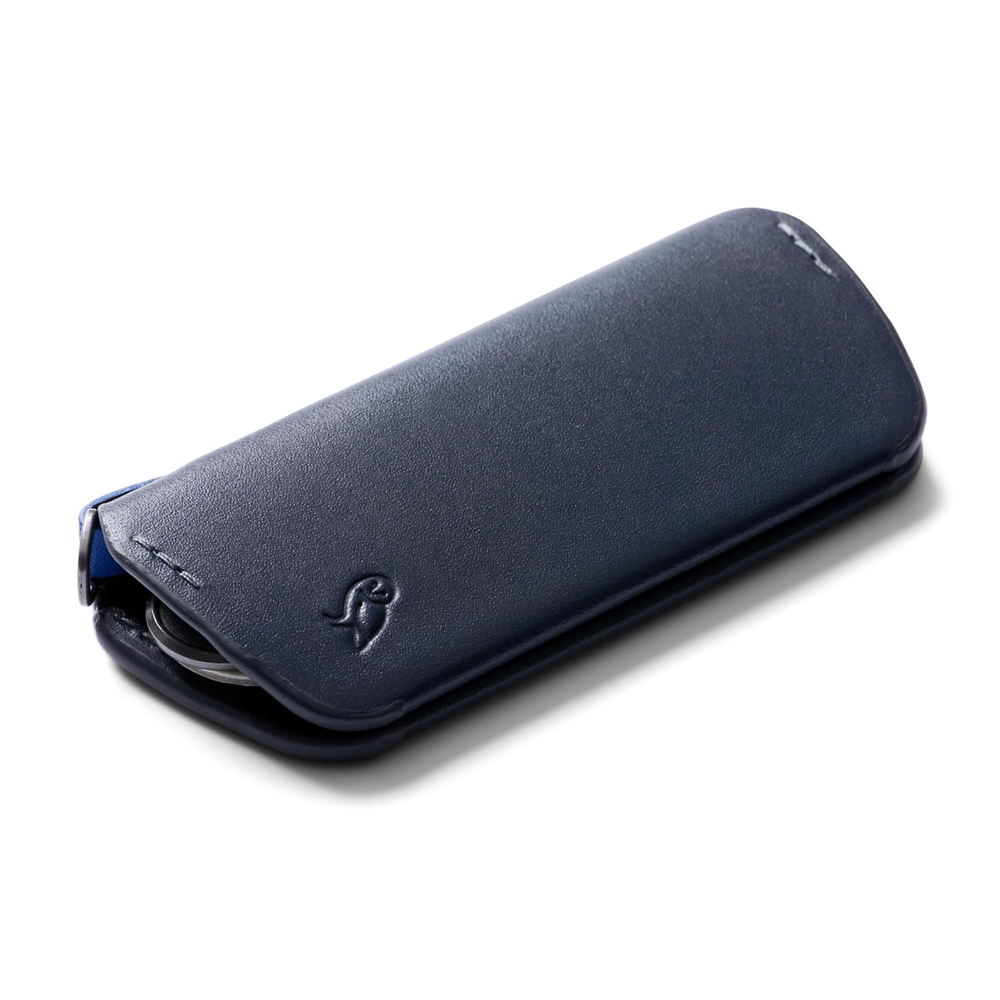 Bellroy Key Cover Plus – Third Edition (Leather Key Holder, Holds 4 – 8 Keys) - Navy