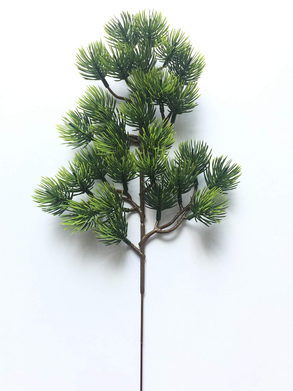 Artfen 2pcs Artificial Pine Branches Plastic Pine Branch Accessories for Christmas DIY Craft Office Home Events Decor