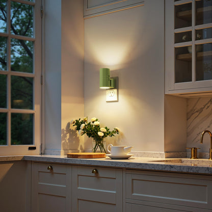 Briignite Night Lights Plug into Wall, Modern LED Night Light Plug in, Dusk to Dawn Sensor, Soft White 3000K, 0-100LM Adjustable Brightness, Dimmable NightLight for Hallway, Bedroom, Stairway, 2 Pack