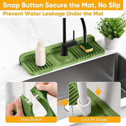 14.6 inch Faucet Mat for Kitchen Sink Splash GuardKitchen Sink Faucet Mat
