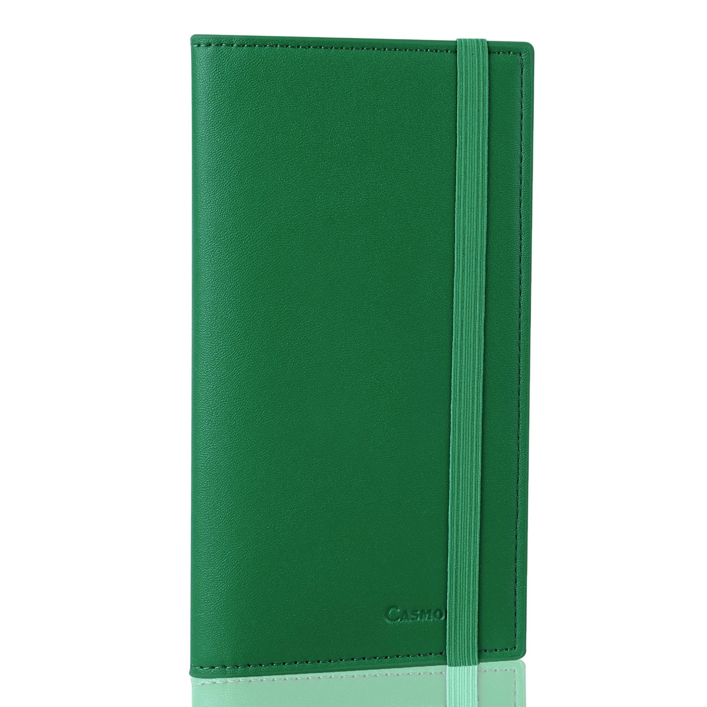 CASMONAL Checkbook Covers for Personal Checkbook Holder RFID Blocking Premium Leather Checkbook Cover for Duplicate Checks