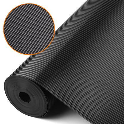 Shelf Liners for Kitchen Cabinets Non Adhesive Drawer Liner EVA Material Cupboard Mat Refrigerator Mats Washable Fridge Liner for Cabinet, Storage and Desks 11.8 x 59 Inches Black