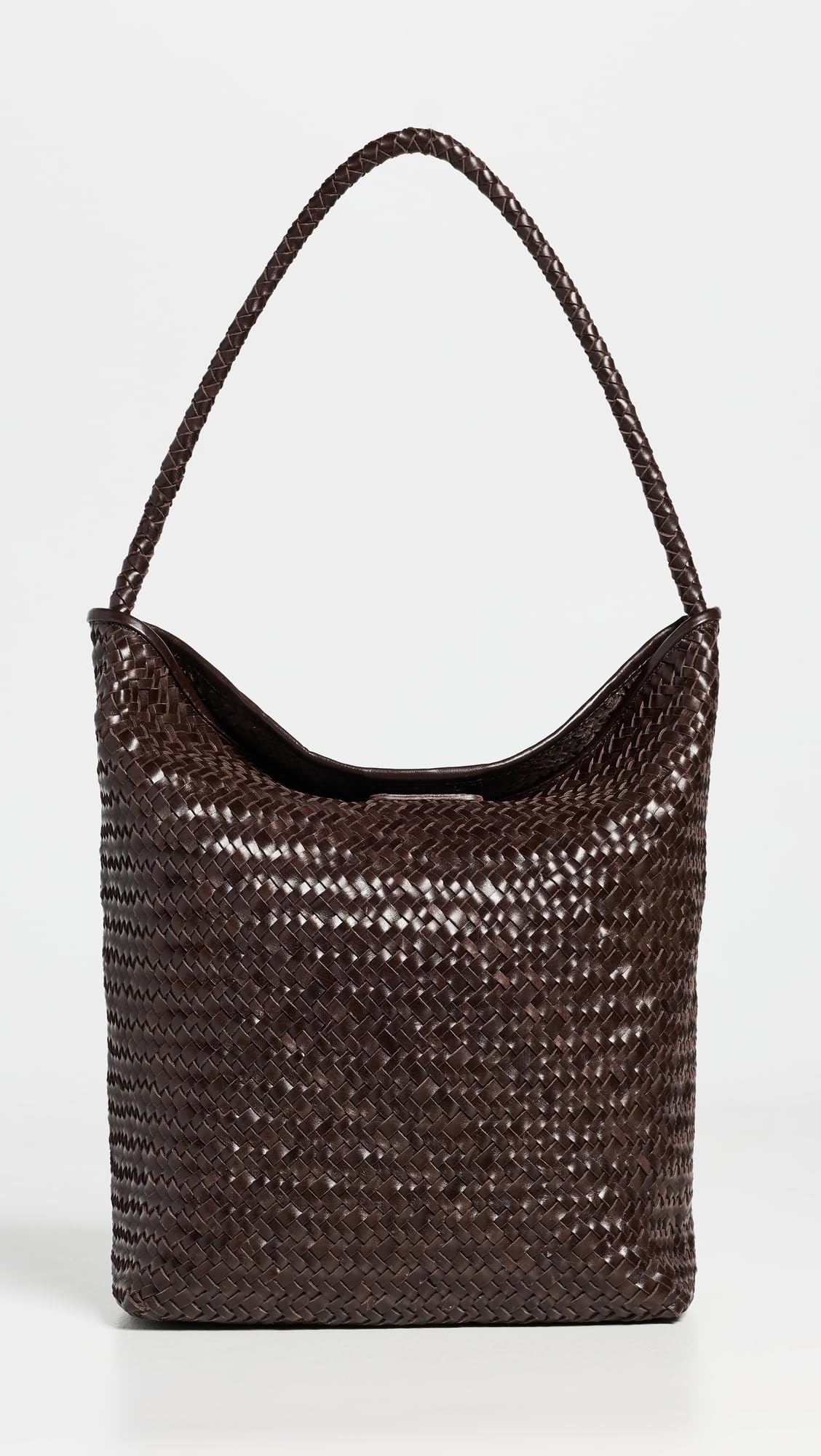 Madewell Women's The Signature Woven Collection Bucket Bag, Coffee Bean, One Size