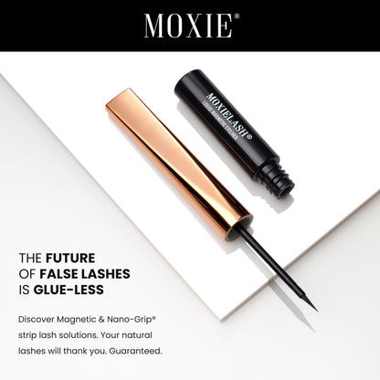 MoxieLash Magnetic Eyeliner for Eyelashes - Premium Magnetic Liner for Eyelashes - Secure Hold & Easy to Use - Lash Liner & Smudge Proof - Cruelty & Paraben Free - Natural Look