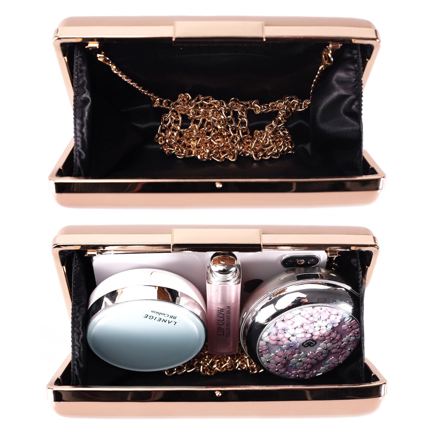 Hupifaz Evening Purse - Small Clutch Purses for Women Wedding and Party, Women's Formal Evening Bag (Nude)