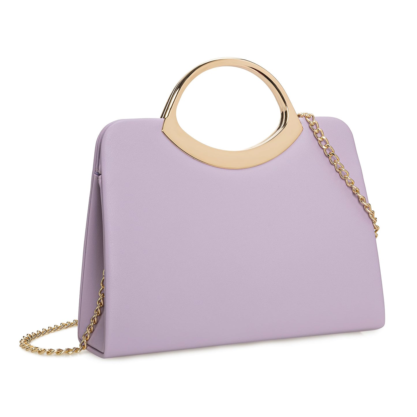 CHARMING TAILOR Small Dressy Handbag for Women Evening Bag Elegant Party Purse for Prom/Cocktail/Wedding (Lavender)
