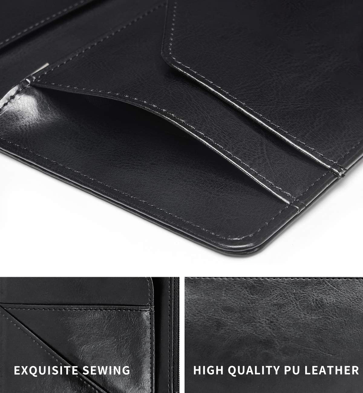 Server Books for Waitress,Leather Waiter Book Server Wallet with Zipper,Cash Check Bill Receipt Holder Presenter,for Bartender,Waiter,Waitress Accessories,Server Apron,Beautiful Sunflower
