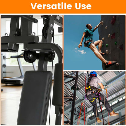 Kegeeei 4 Pack Silent Cable Pulley Wheels – 90mm Heavy Duty Gym Pulley System with 360° Rotation, Stainless Steel Bearings & Detachable Design for DIY LAT Pull Down, Home Gym Equipment & Replacement