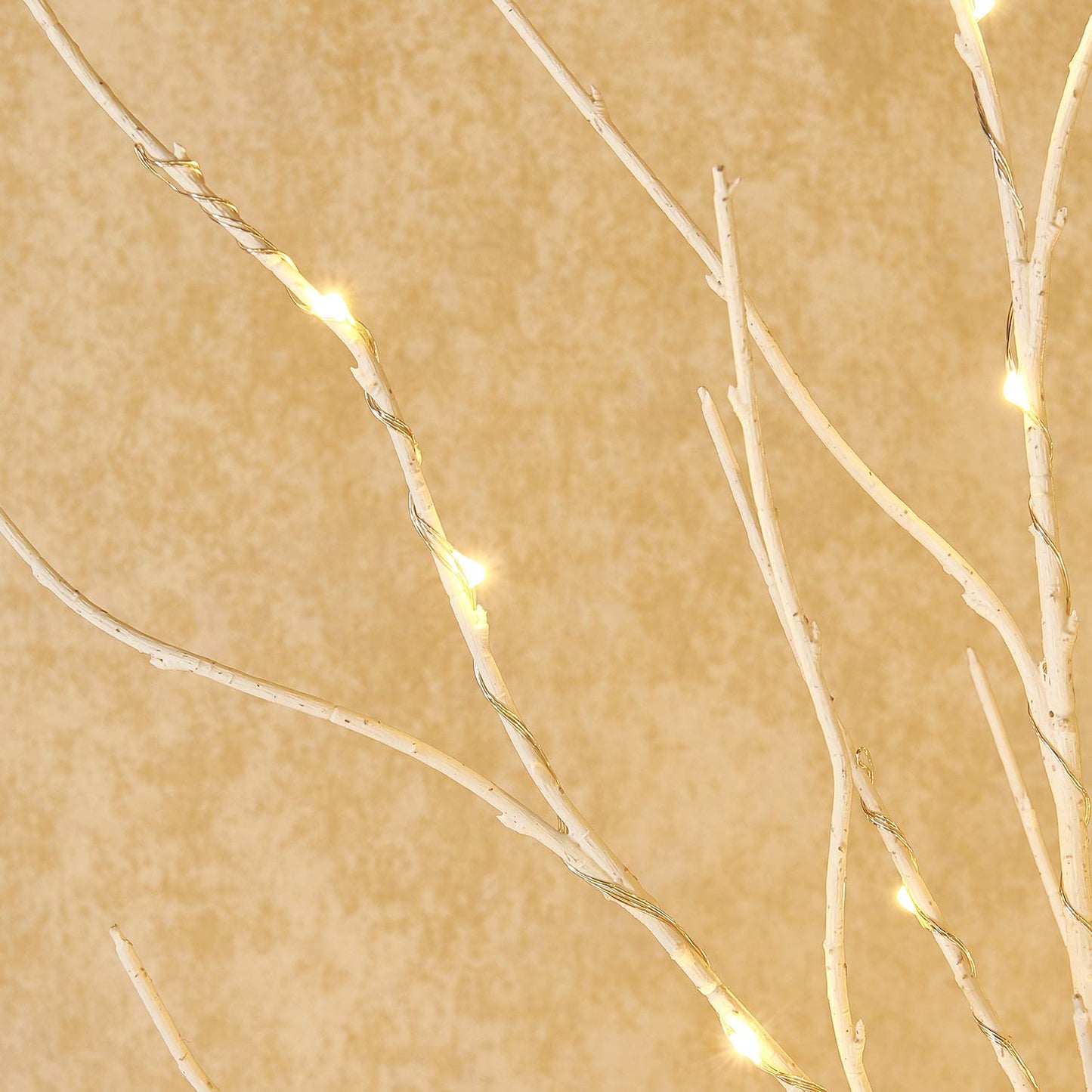 Fudios Lighted Branches with Timer Battery Operated 30IN Tall Birch Twig Lights for Vase 100 LED Outdoor and Indoor Holiday Winter Decor 2Set