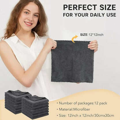 SUNLAND Microfiber Face Cloth Reusable Makeup Remover Facial Cleansing Towel