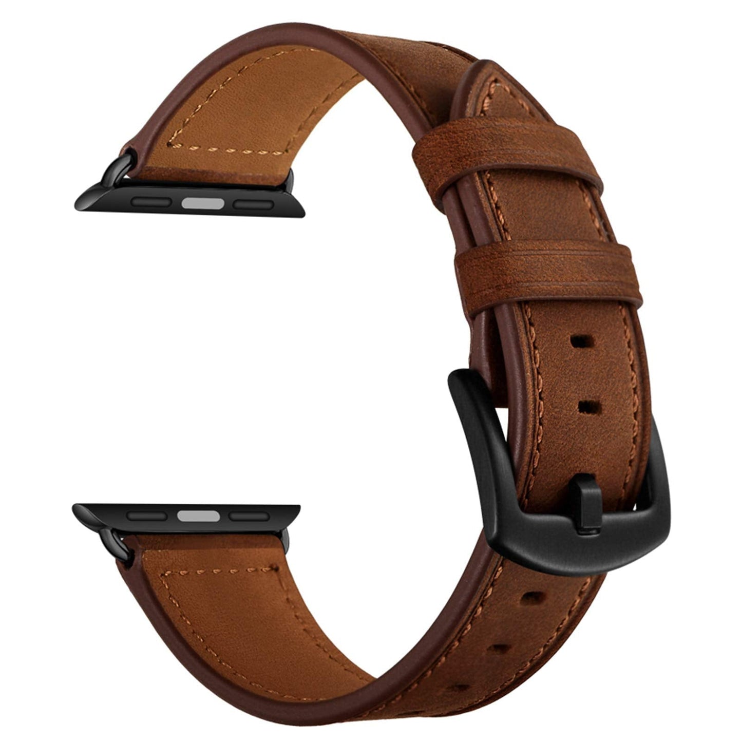 CINORS Leather Band Compatible with Apple Watch Vintage Series 11 10 42mm Bands Dark Brown Replacement Strap for iWatch Series 9 8 7 41mm Series 6 5 4 3 2 1 SE 38mm 40mm Men Women, Brown