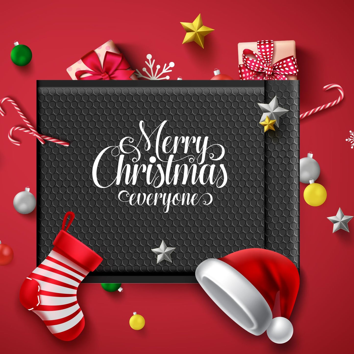 Metronic Bubble Mailer 10x13" Black 25Pack Waterproof Padded Envelopes Self Seal Large Bubble Mailers Cushioning Bubble Envelopes for Shipping,Books,Jewelry Makeup Supplies