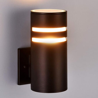 Outdoor Wall Sconce, Brown Patio Wall Exterior Light Fixture - ETL Listed, Modern Outdoor Porch Lights Wall Mounted Design - Up and Down Lights Outdoor for Backyard, Front Door, Garage