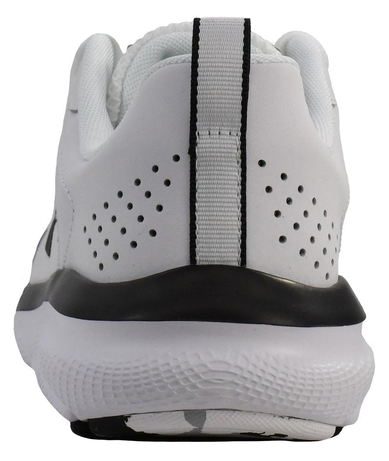 Under Armour Mens Charged Assert 9 Marble Running Shoe, White(101)/Black, 12 US