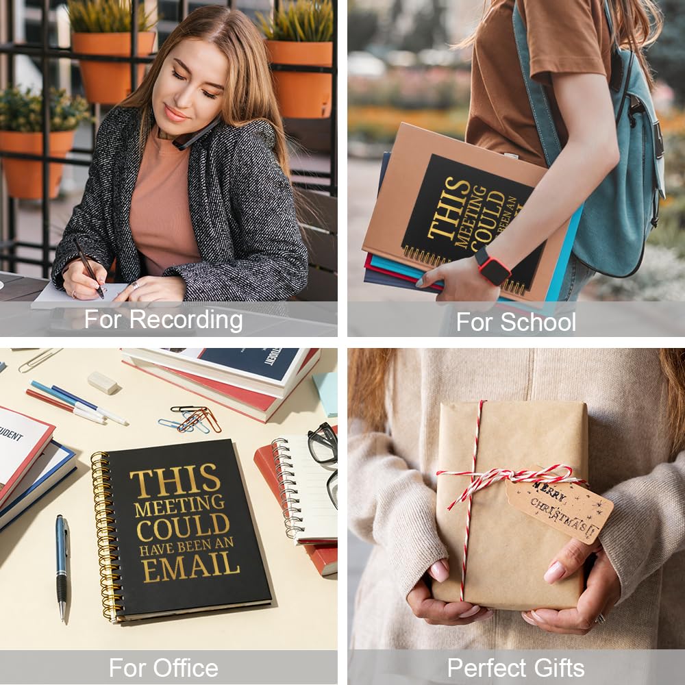 Vgrti This Meeting Could Have Been an Email Spiral Notebook, Funny Sarcastic Work Notebook for Adults, Office Humor Gag Gifts for Women Men Coworker, Appreciation Gifts for Employee Boss Friend Team