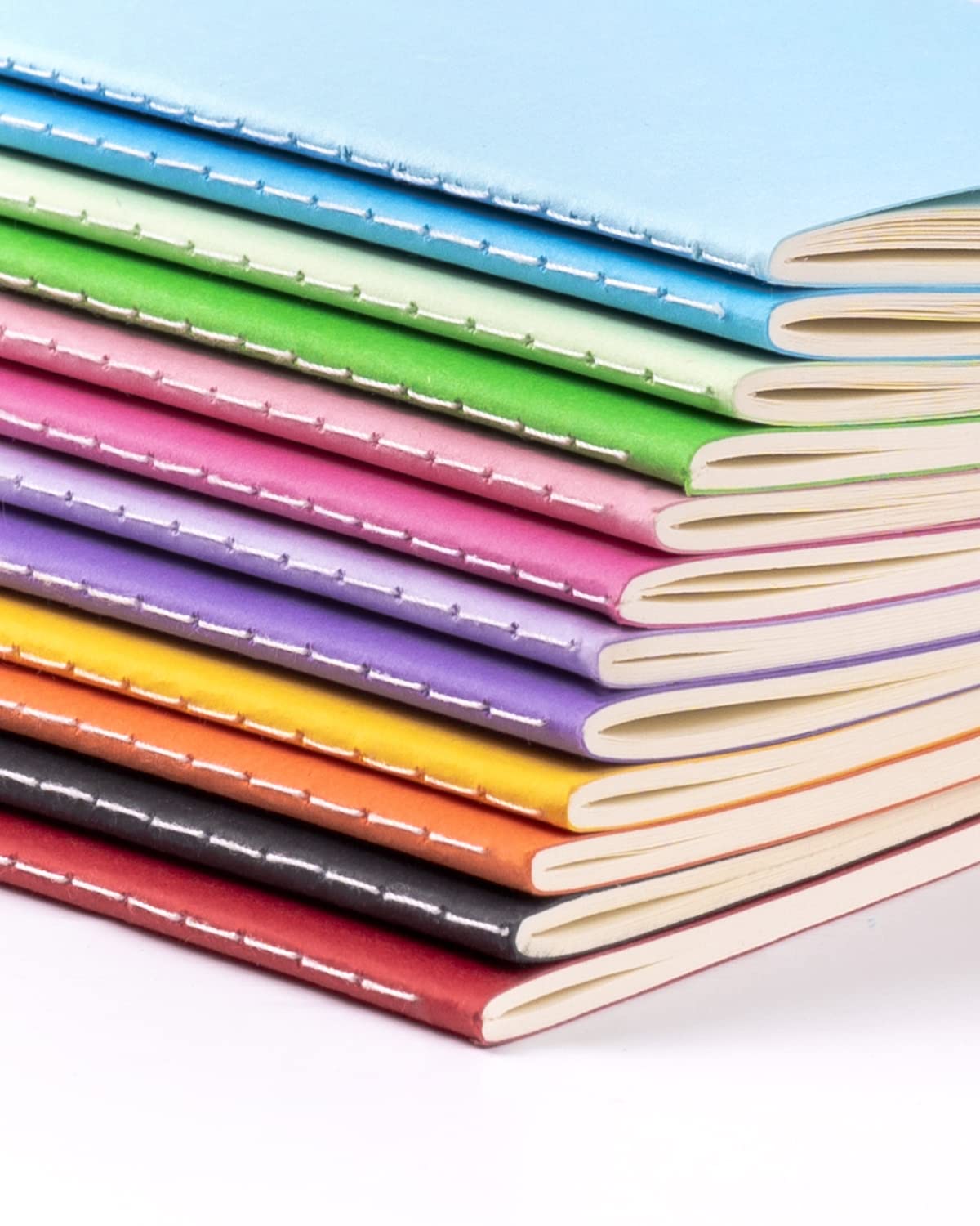 Gwybkq Small Blank Notepads Bulk 60 Pack Mini Pocket Notebooks Journal Set Colorful Cover Notebooks for Kids 3.5 x 5.5 Inches, 30 Sheets/60 Pages