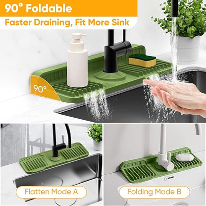 14.6 inch Faucet Mat for Kitchen Sink Splash GuardKitchen Sink Faucet Mat