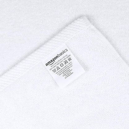 Amazon Basics 100% Cotton Lightweight Quick-Dry Bath Towel Set