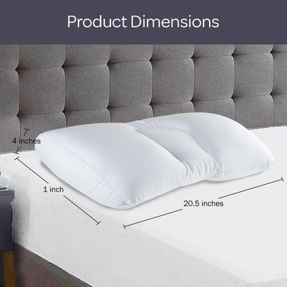 Remedy, White Microbead Pillow For Sleeping and Travel
