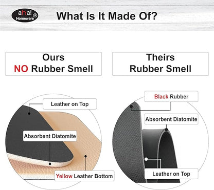 Faucet Mat Bathroom Sink Oval-Hole : AHA HOMEWARE Diatomite Rubber Bathroom