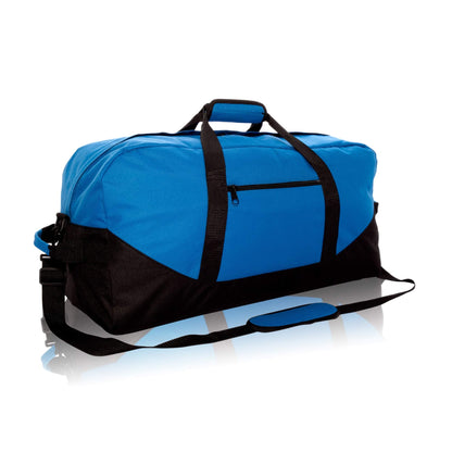 DALIX Big Adventure Large Gym Sports Duffle Bag in Royal Blue-25 inches x 12 inches x 12 inches