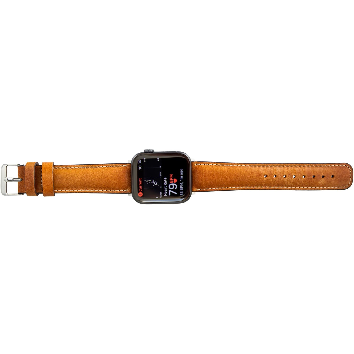 HARDISTON Watch Bands Compatible with Apple 45mm for men & women, Handmade Genuine Leather, Compatible with iWatch Series 11 10 9 8 7 6 5 4 3 2 1 SE Ultra, Medium/Band-Amber