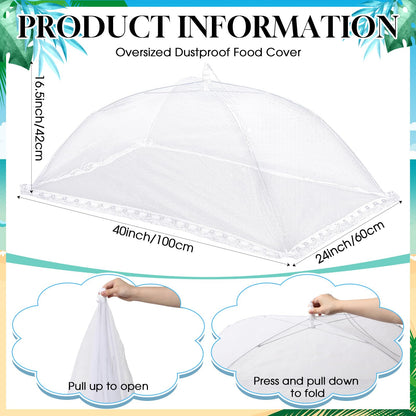 Leitee 3 Pcs Inflatable Serving Bar Kit Includes Salad Buffet Tray with Drain Plug Mesh Food Cover Food Drink Containers and Inflator for Ice Supplies Halloween Party Camping Picnic(Black)