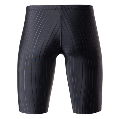 MY KILOMETRE Men's Swimsuit Jammer Solid Swim Jammers Endurance Long Racing Training Swimsuit