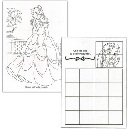 Disney Princess Backpack 6 Pc Activity Bundle with 16" Backpack, Lunch Bag, Water Bottle, and More | Disney Princess School Supplies