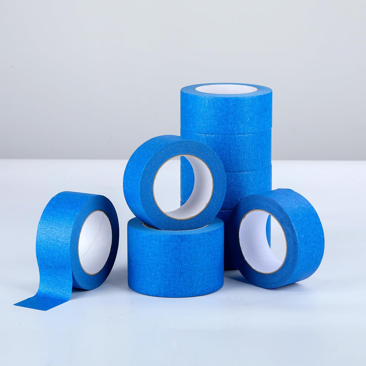 VOISEN 5 Packs Painters Tape, Blue Painters Tape, 3 Inch Wide (3 in x 55 Yds), Masking Tape for Multi-Purpose, Masking Tape Bulk,DIY Artist Craft Arts, Decoration, Drafting, No Residue