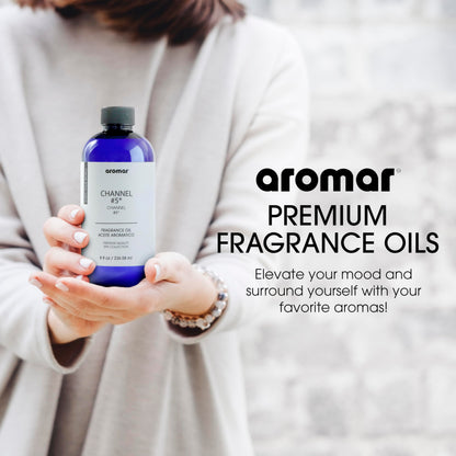 AROMAR Premium Fragrance Oil - Essential Oil for Diffusers & Home Aromatherapy - Cool Waters - 8oz