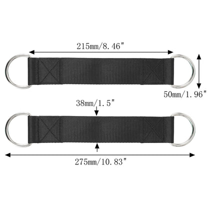 PANTIK Pair of Outdoor Hanging Straps with carabiner Holds 150kg/ 330lbs Straps Hanging Kit Hooks for Camping, Door Bar, Gym Bar, Pull-up Bar Exercise Equipment Attachments