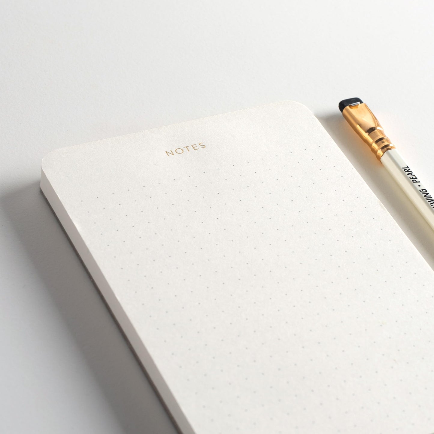 Pinesman - Elegant Desk Notepads for Professionals, Executive's Memo Pads, Minimalist, Gold Foiled, Dotted Layout, 3 Pack, 225 Sheets Total (75 Each), 6.3" x 3.9”, 80 GSM, Eco-friendly, FSC™ Certified Small Notepad