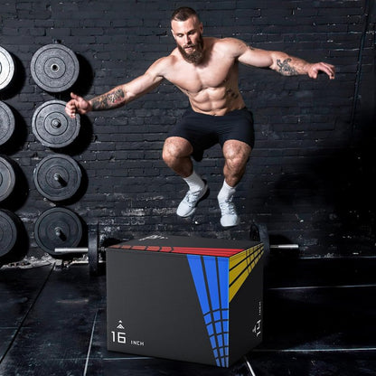 XDDIAS Foam Plyometric Box - 3-in-1 Soft Jump Box | 440LB Capacity, Medium & Large Sizes for Home Gym Training