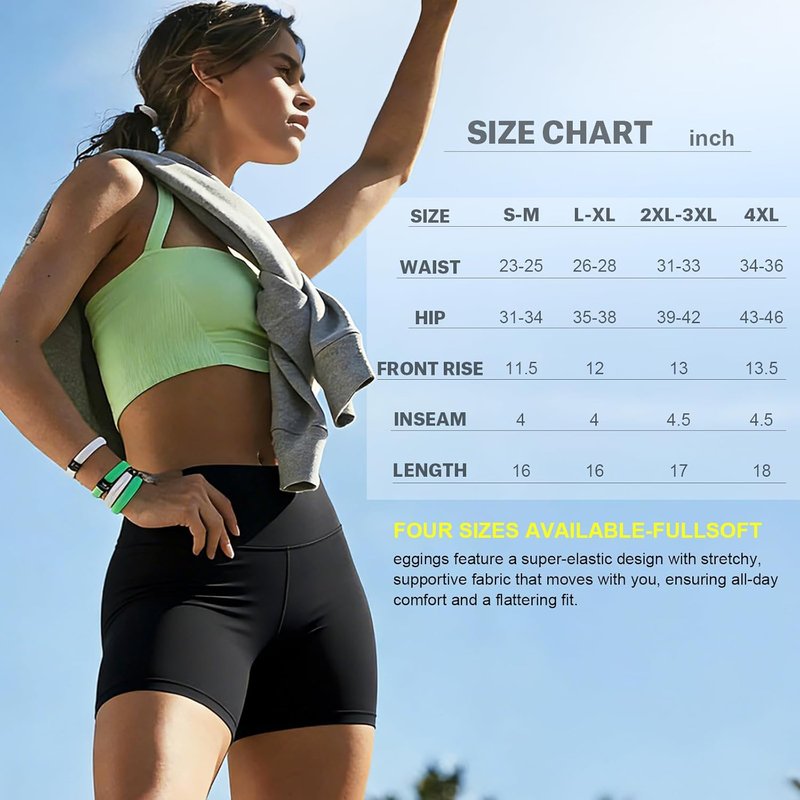 High Waisted Biker Shorts for Women - Tummy Control Fitness Yoga & Gym Shorts | 5" Inseam
