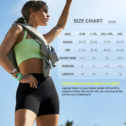 FULLSOFT High Waisted Biker Shorts for Women-5" Tummy Control Fitness Compression Athletic Workout Running Yoga Gym Soft Shorts Summer Women's Clothing Underwear Sales(Light Purple,Large-X-Large)