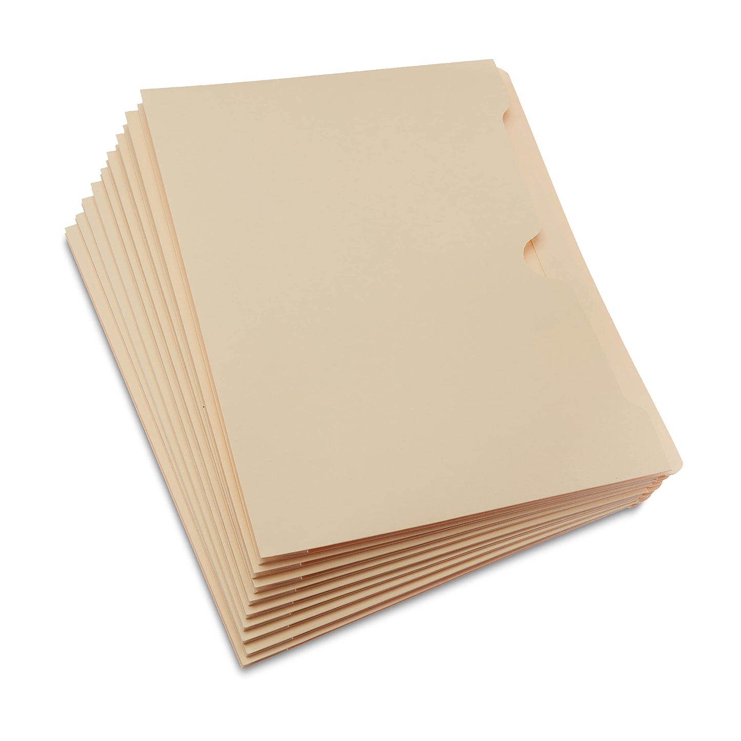 Amazon Basics Reinforced File Jackets, Letter Size, Straight-Cut Tab, 2 Inch Expansion, Manila, 50-Pack