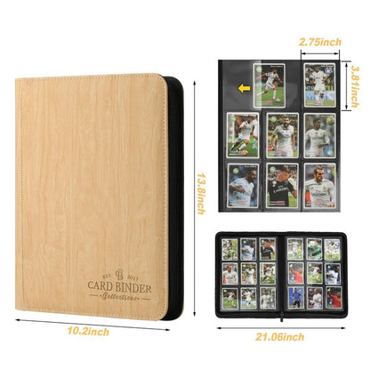 Foalgo 9 Pocket Card Binder, Premium Zip Trading Card Binder, 540 Double Sided Pocket PU Collection Binder, Collector Album, Card Folder for MTG, TCG, Sports Cards