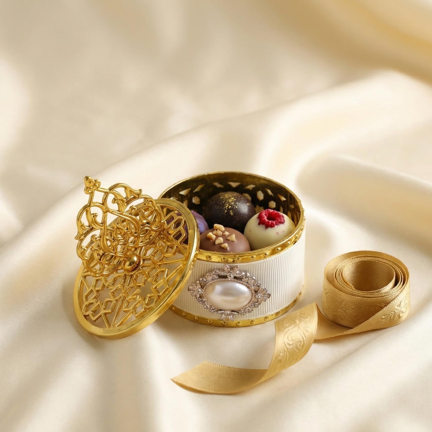 HOLIDYOYO 12pcs Gold Party Favor Boxes Fancy Candy Box Decorative Treat Box European Style Favor Container for Wedding Birthday Anniversary Party